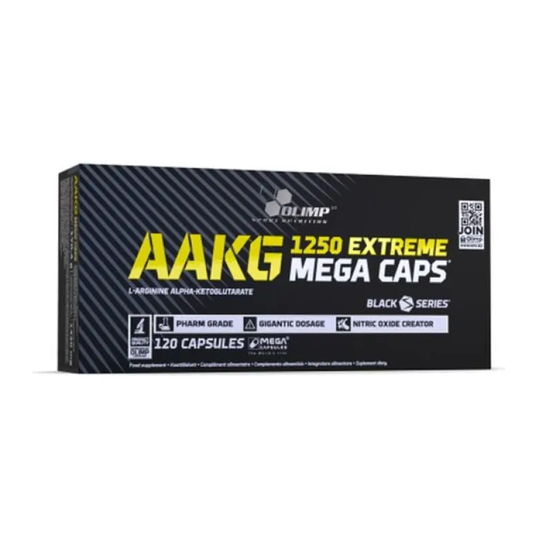 AAKG 1250 Extreme Mega Caps L-Arginin Kapslar 120 st