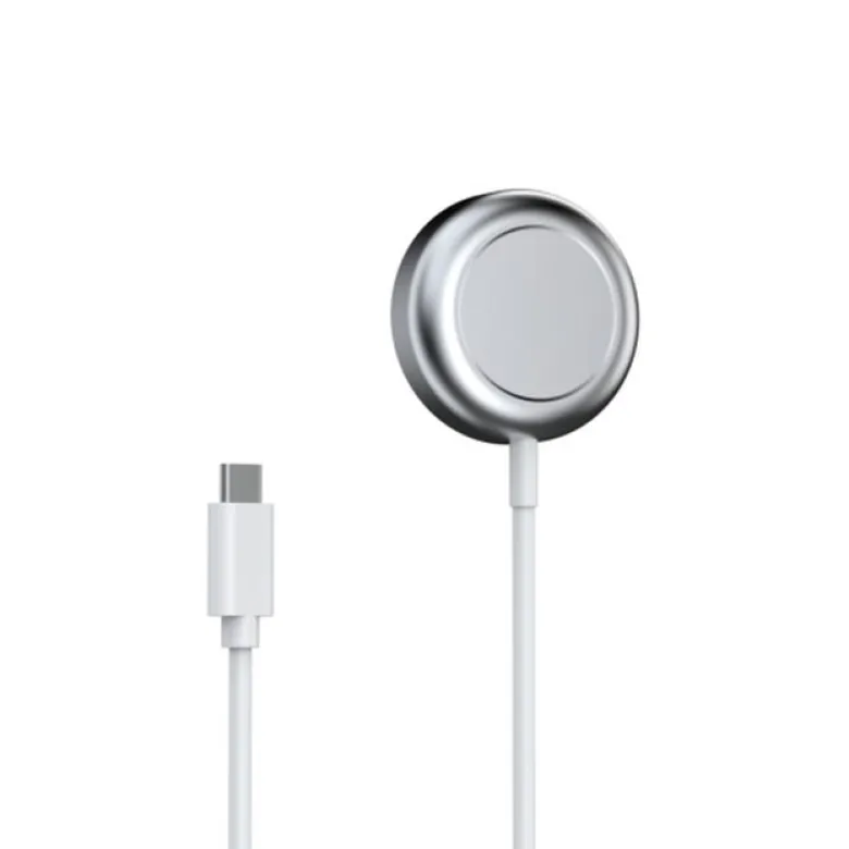 Apple Watch/Samsung Galaxy Watch Laddare 1 m USB-C Kabel, Vit