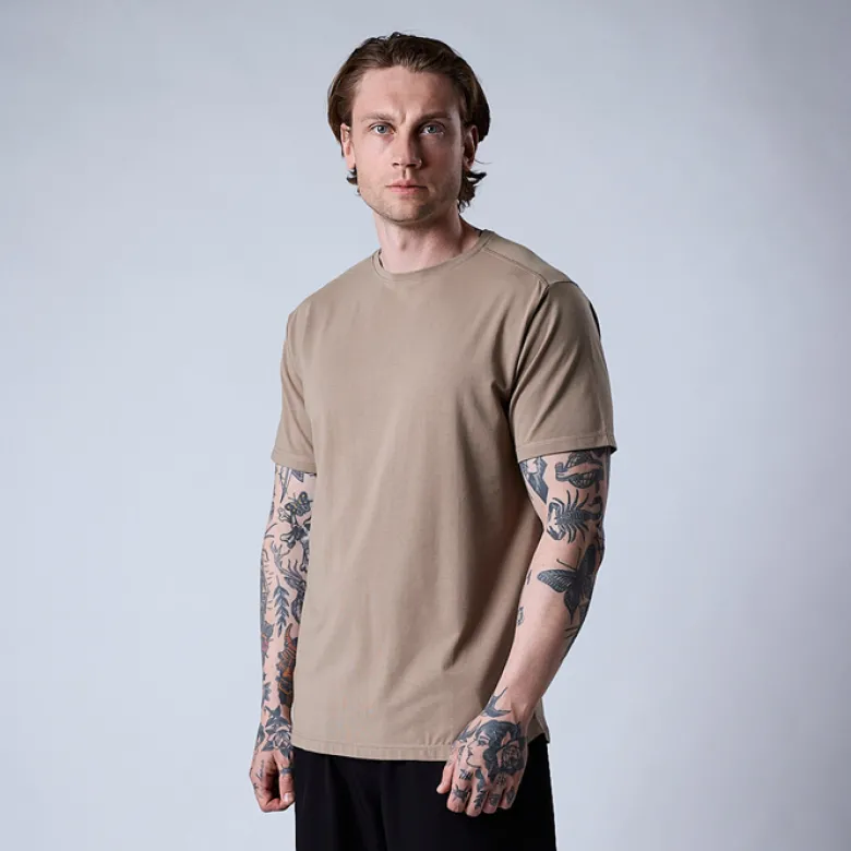 Bamboo t-shirt, Dark khaki