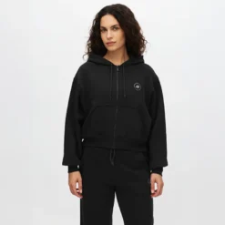 Base Sweat Full Zip Hoodie, Black