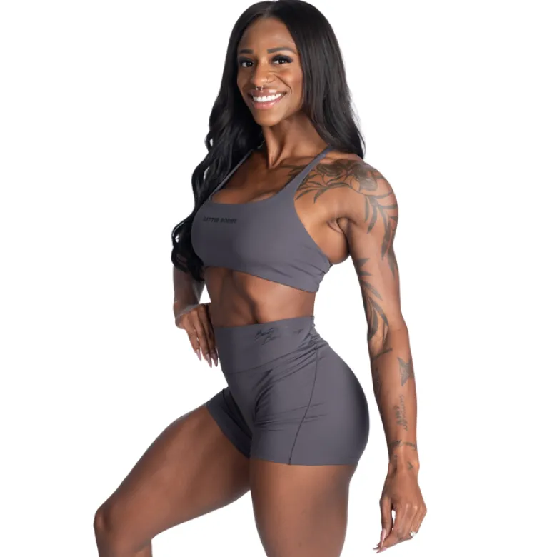 BB strappy bra, Grey
