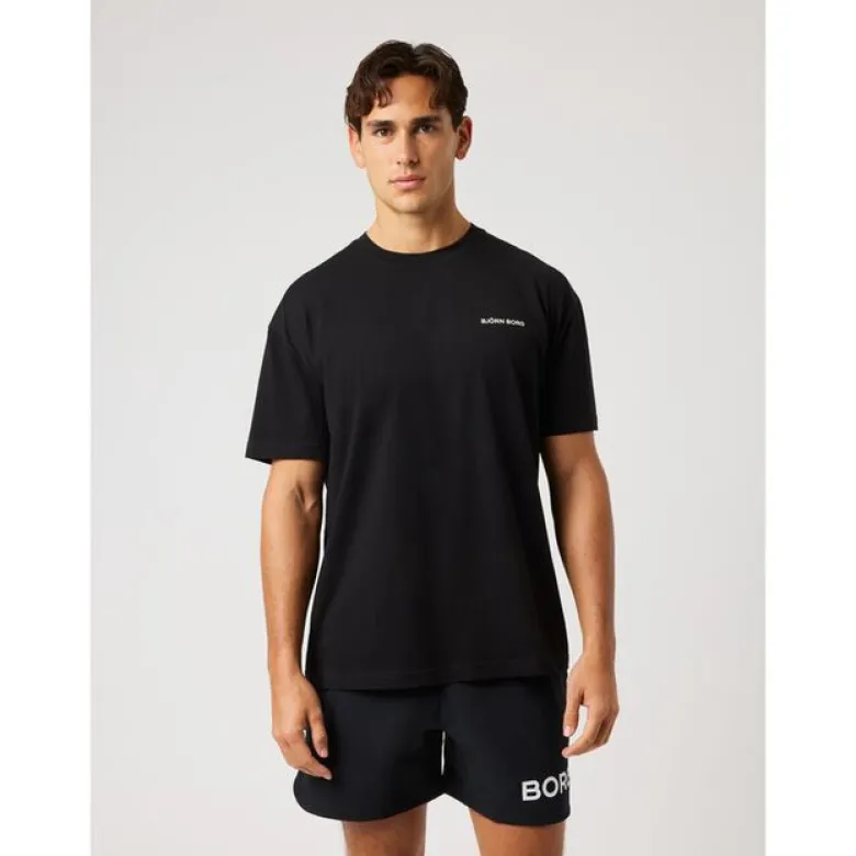 Borg Gym Oversized T-shirt, Black Beauty