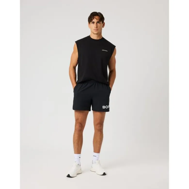 Borg Gym Sleeveless T-shirt, Black Beauty