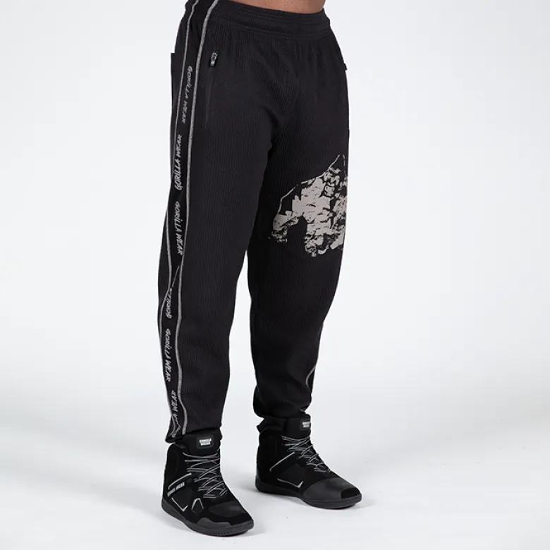 Buffalo Old School Workout Pants, Black/Grey