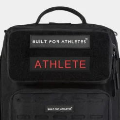 Built for Athletes Athlete Patch Black/Red Text