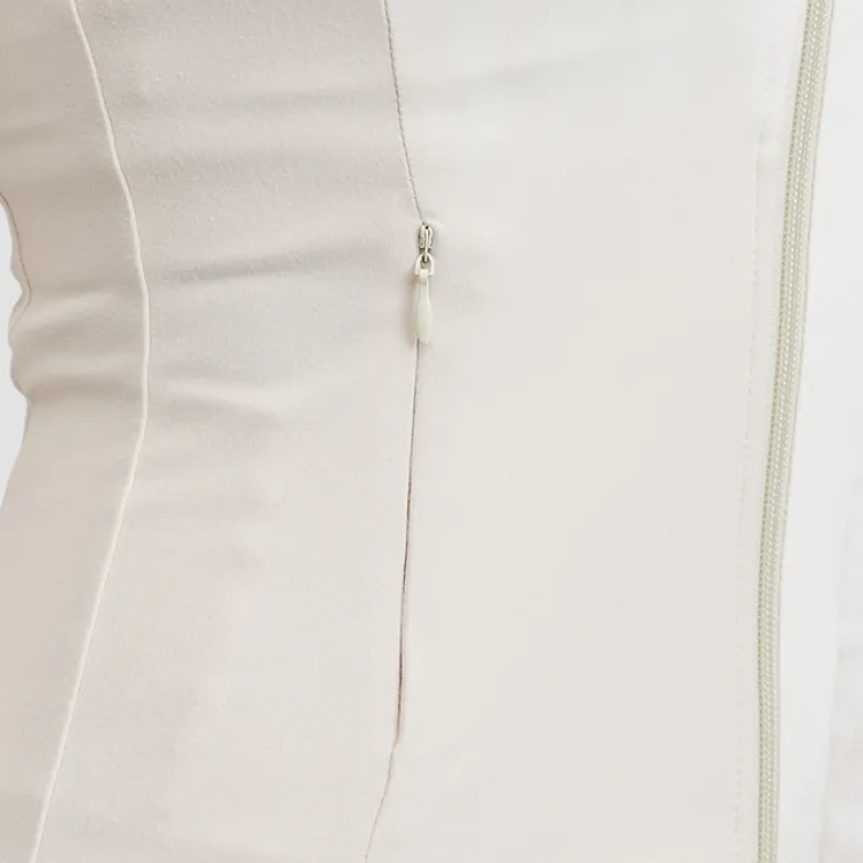 Butter Soft Zip Cardigan Cream White