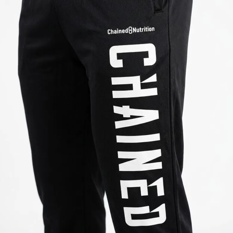 Chained Straight Mesh Pants Black/White