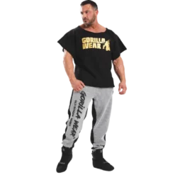 Classic Workout Top, Black/Gold