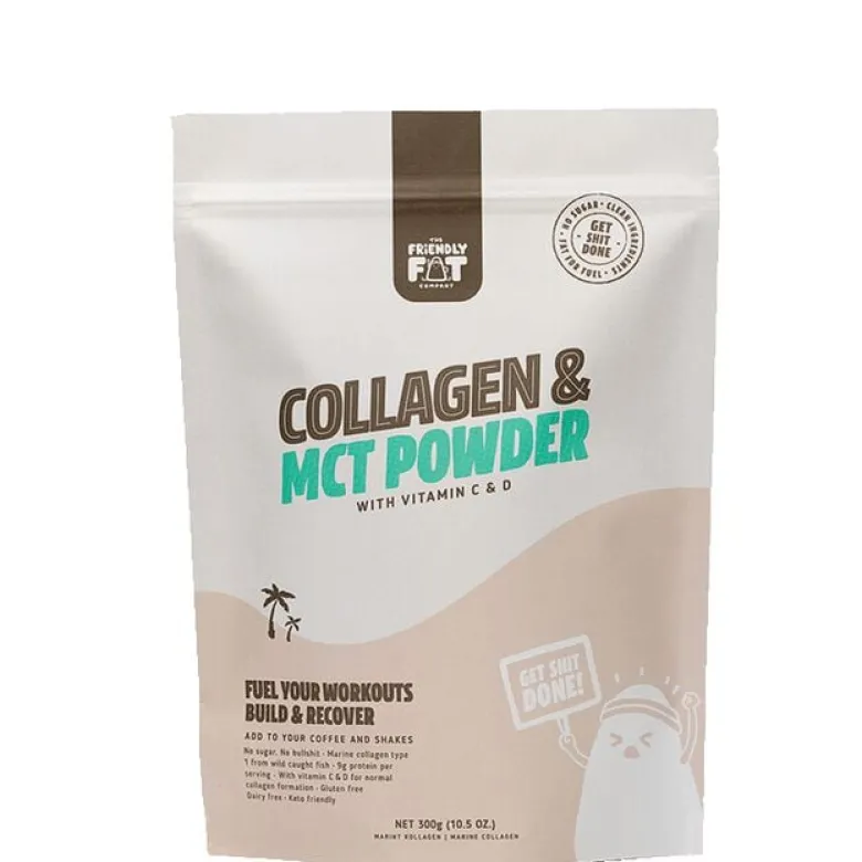 Collagen & MCT-pulver med vitamin C & D 300 g