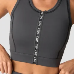Contrast Sports Bra, Dark Grey
