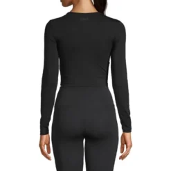 Crop Long Sleeve, Black