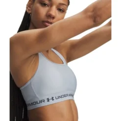 Crossback Mid Bra Blue Fog