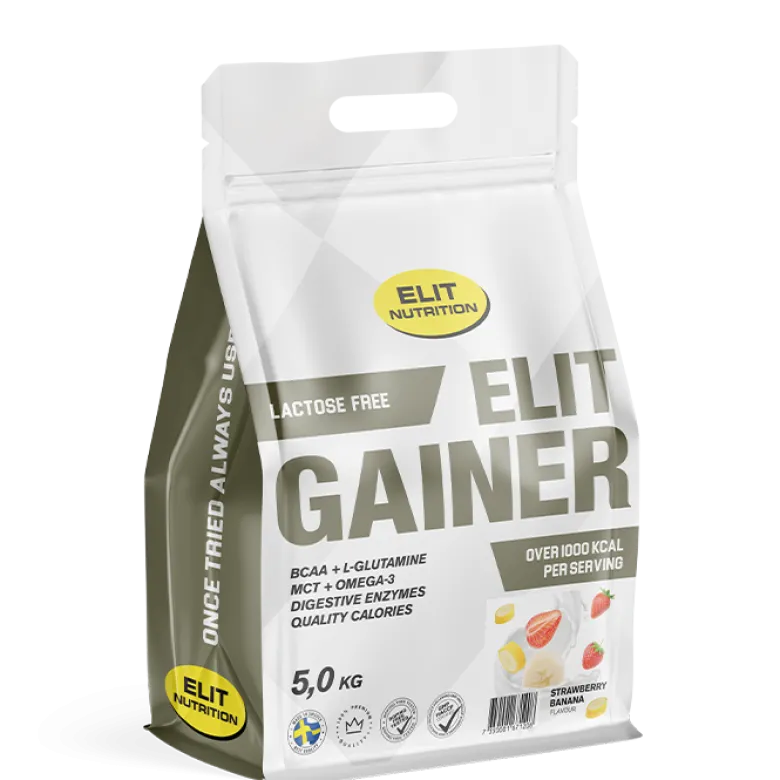 ELIT GAINER - Lactose free, 5000 g, Strawberry Banana