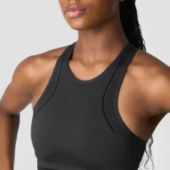Endurance Seamless Sports Bra, Dark Grey