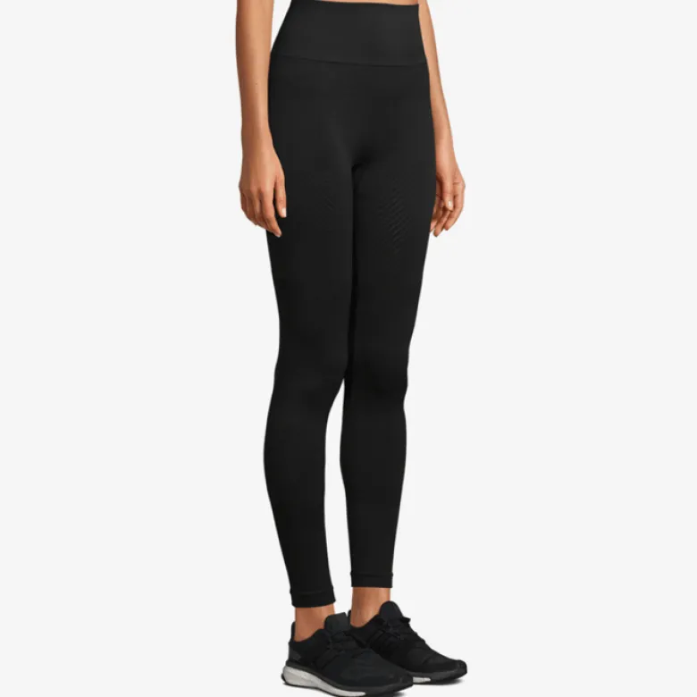 Essential Block Seamless High Waist Tights, Black
