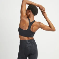 Essential Zip Sportsbra, Black