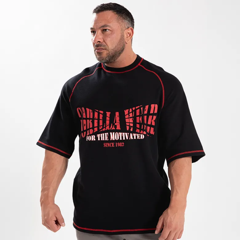 Finley Oversized T-Shirt, Black/Red