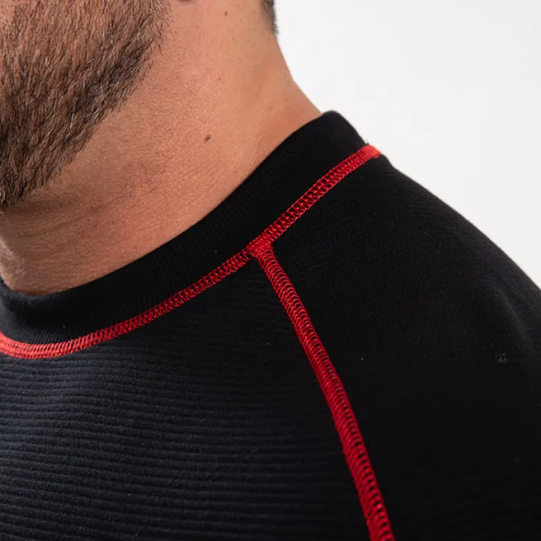 Finley Oversized T-Shirt, Black/Red