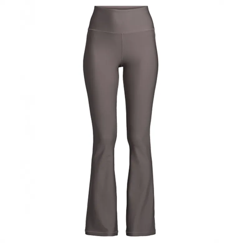 Flare High Waist Pant Dk Grey