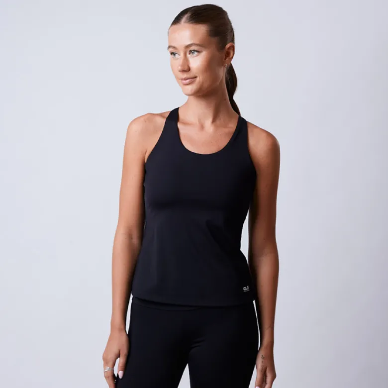 Fuse Singlet 2 in 1 Top, Black