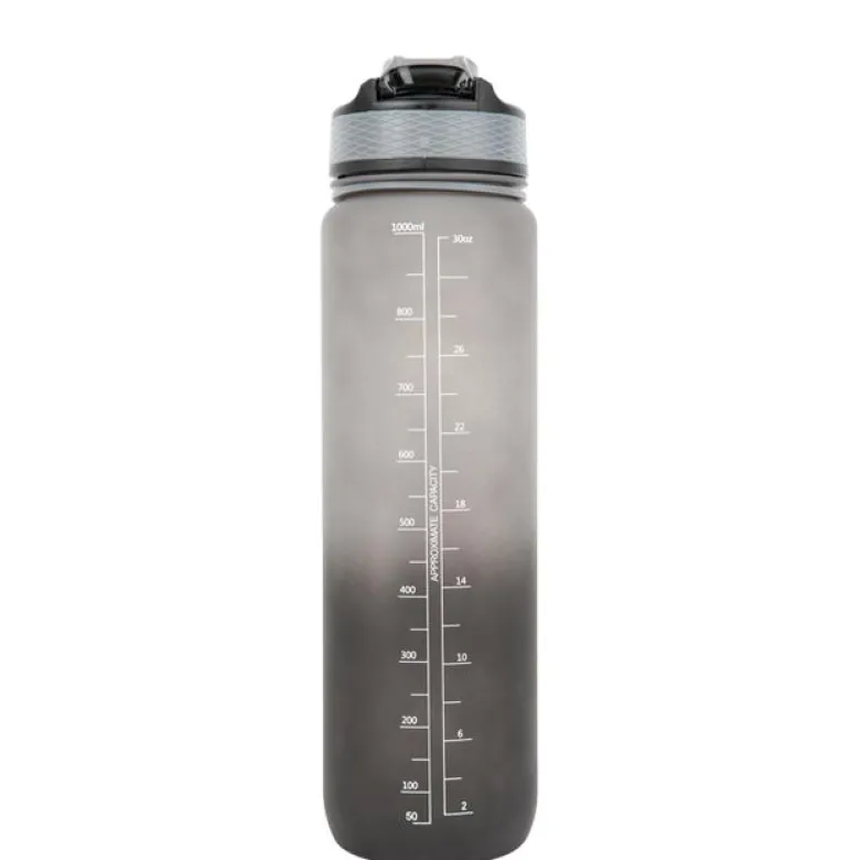 Gradient Water Bottle 1000 ml, Black/Grey