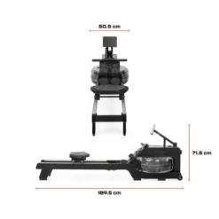 GRW Fusion Rower Black Charcoal