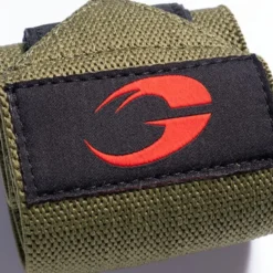 Hardcore Wrist Wraps 18 inch, Green/Red