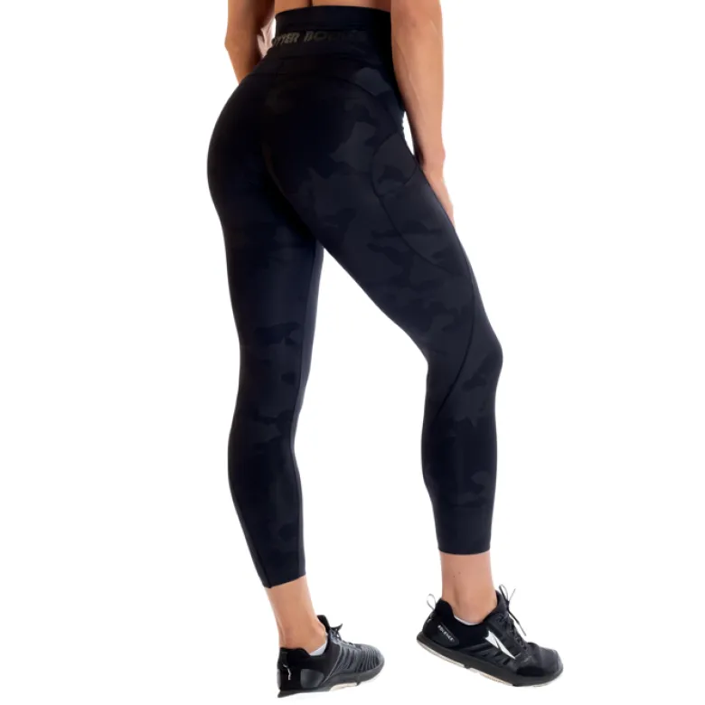 High waist leggings, Black/Camo