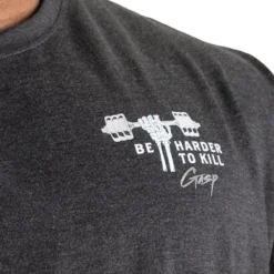HTK Iron Tee, Dark Grey Melange