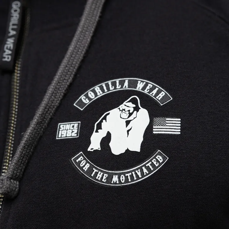 Huntley Sleeveless Hoodie, black