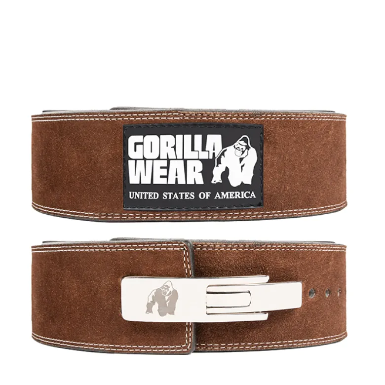 4 Inch Powerlifting Lever Belt, Brown