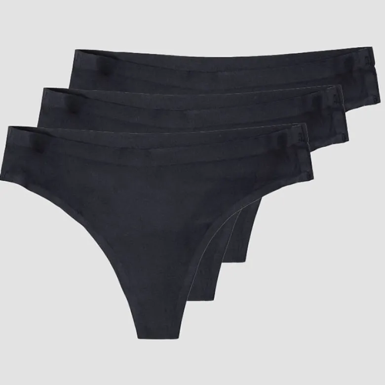 Invisible Thong 3-pack, Black