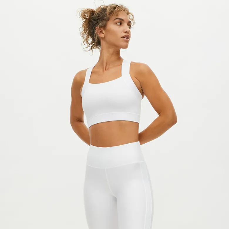 Kay Sports Bra, White
