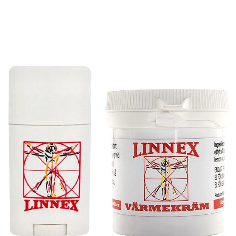 Linnex Stick Liniment 50 g + Värmekräm Burk 100 ml
