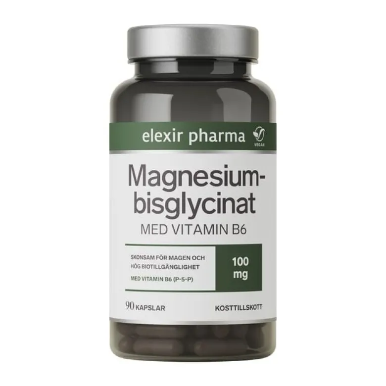 Magnesiumbisglycinat 90 kapslar