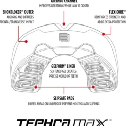 Makura Tephra Max Senior Tandskydd Mörkblå Vit Röd