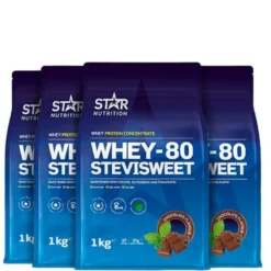 Mix&Match Whey-80 SteviSweet Vassleprotein 4 kg