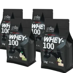 Mix&Match: 4 x Whey-100 Vassleprotein 1 kg