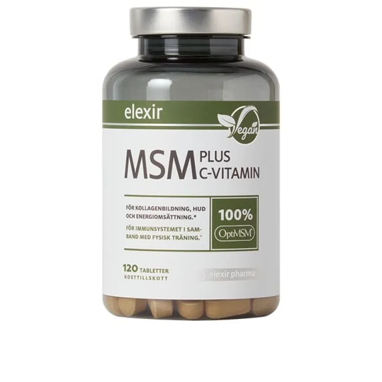 MSM + C Vitamin 120 tabletter