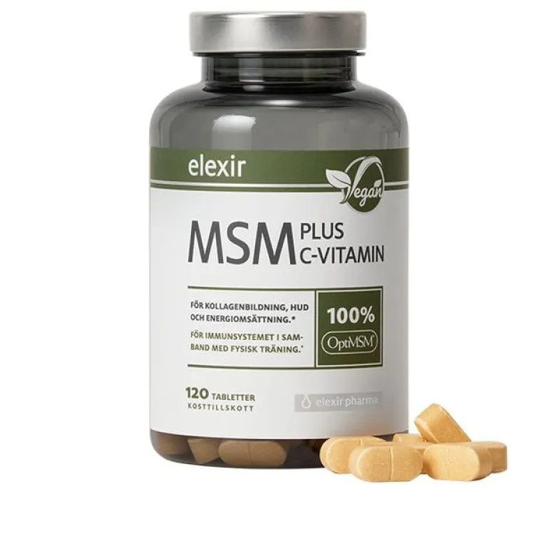 MSM + C Vitamin 120 tabletter