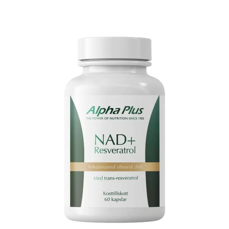 NAD+ Resveratrol 60 kapslar