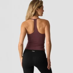 Nimble Strappy Tank Top, Dull Berry Red