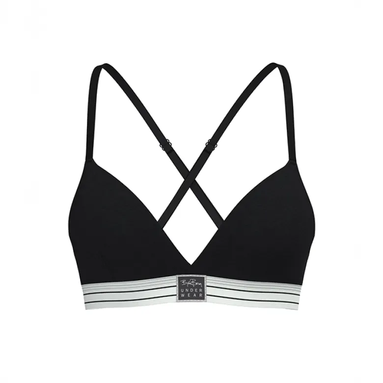 Original Triangle Bra, Black Beauty