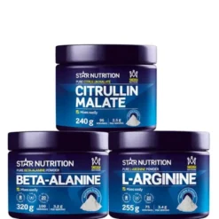 Pump Paket: Citrullinmalat + L-arginin + Beta-alanin