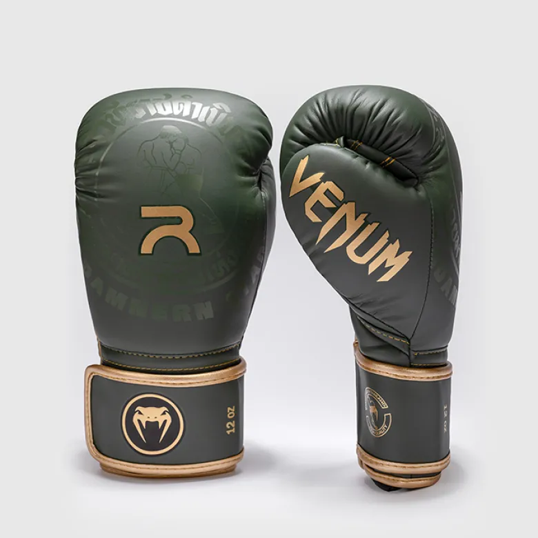 Rajadamnern x Venum Boxing Gloves Military Green