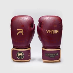 Rajadamnern x Venum Boxing Gloves Burgundy