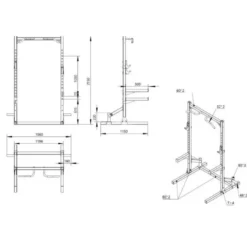 Recoil Half Rack Light Svart