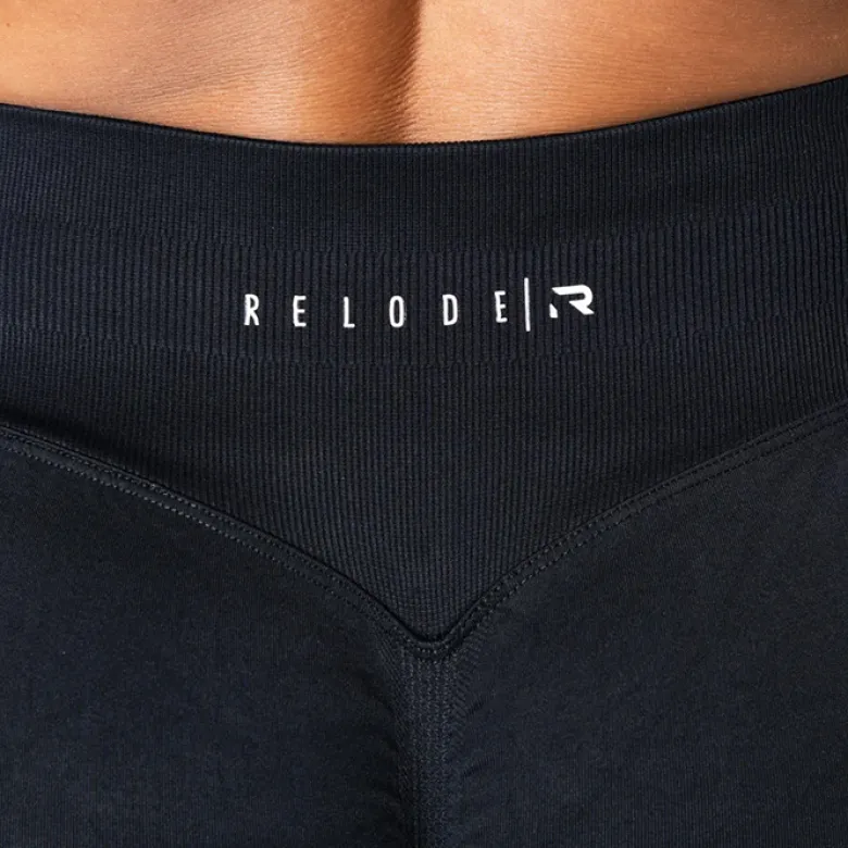 Relode Aura Seamless Scrunch Tights Regular Black