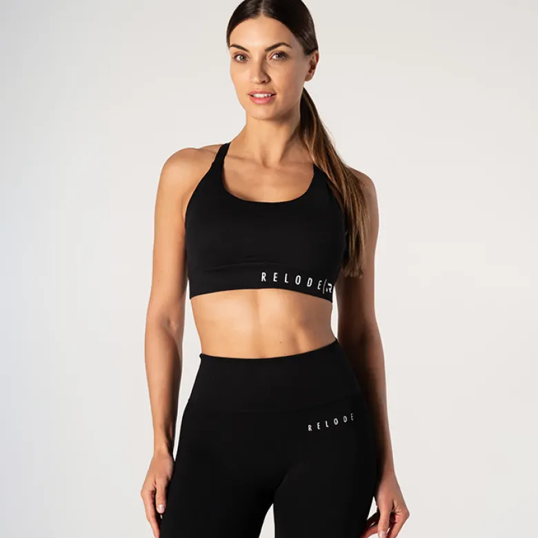 Relode Core Sports Bra, Black