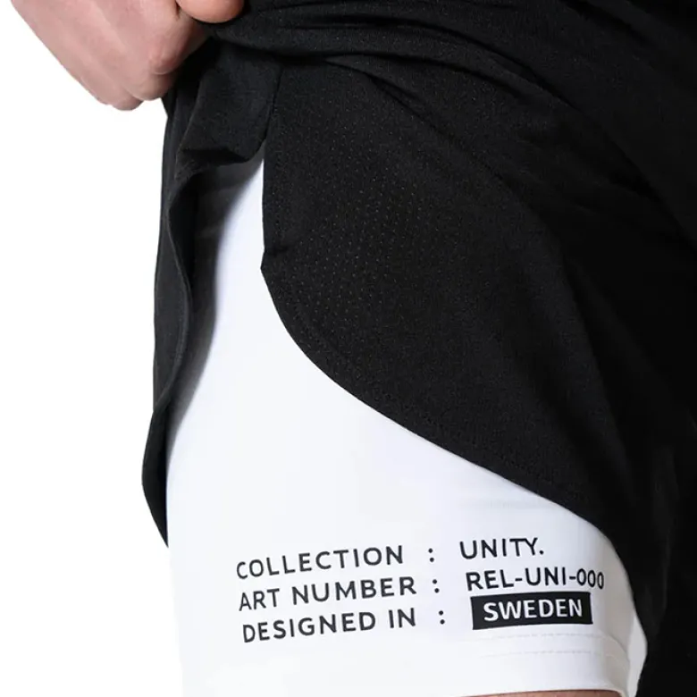 Relode Unity Shorts, Black & White